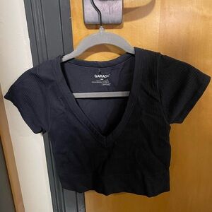 garage seamless crop top